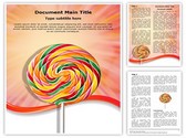 Spiral Lollipop Editable PowerPoint Template
