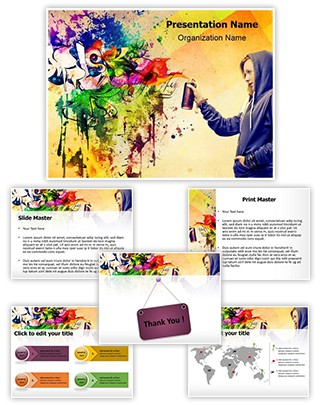 Graffiti Editable PowerPoint Template