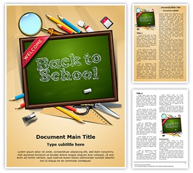 School Education Editable Word Template