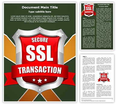 SSL Secure Transaction Editable Word Template