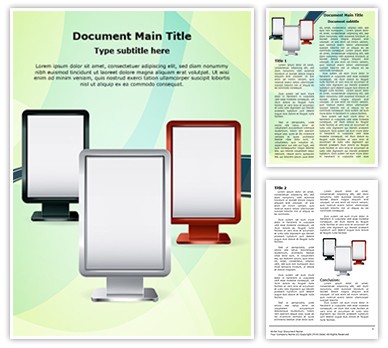 Stand Display Editable Word Template