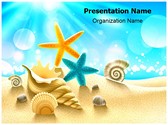 Beach Summer Holidays Editable PowerPoint Template