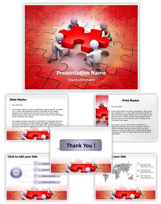 Puzzle Editable PowerPoint Template