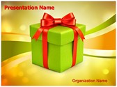 Christmas Gift Box Editable PowerPoint Template