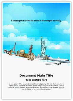 Tourism Historical Monument Editable Word Template