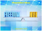 Freedom Money Balance Editable PowerPoint Template