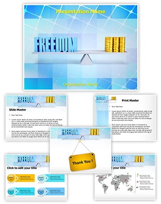 Freedom Money Balance Editable PowerPoint Template