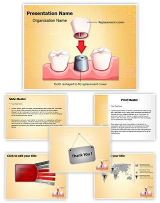 Dental Crown Procedure Editable PowerPoint Template