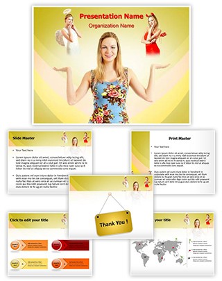 Angel and Devil Editable PowerPoint Template