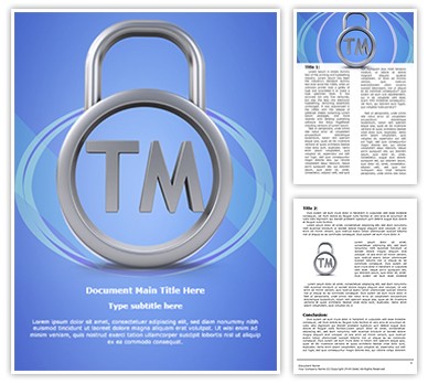 Trademark Editable Word Template