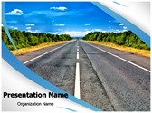 Isolated Road Editable PowerPoint Template