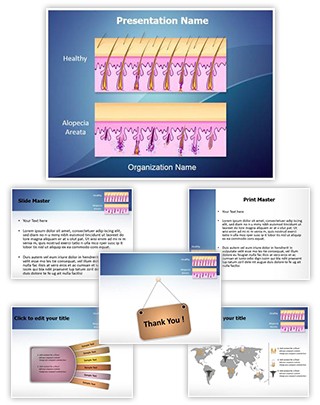 Baldness Alopecia Areata Editable PowerPoint Template