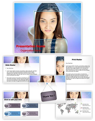 Face Recognition Editable PowerPoint Template