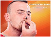 Hash Joint Smoking Editable PowerPoint Template