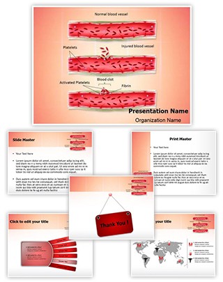 Blood Clotting Process Editable PowerPoint Template