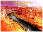 Desert River Editable PowerPoint Template