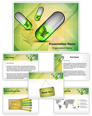 Herbal Capsules Editable PowerPoint Template