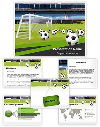 Goal Keeper Soccer Sports Editable PowerPoint Template