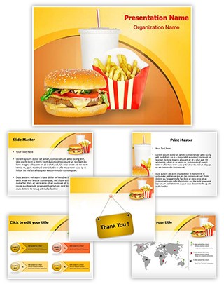 Fast Food Mcdonalds Editable PowerPoint Template