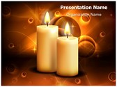 Lighted Candles Editable PowerPoint Template