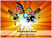 Retro Disco Party Abstract Editable PowerPoint Template