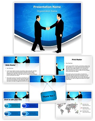 Business Deal Handshake Editable PowerPoint Template