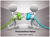 Connecting Cable Editable PowerPoint Template