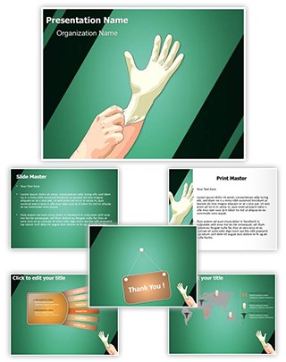 Medical Latex Gloves Editable PowerPoint Template