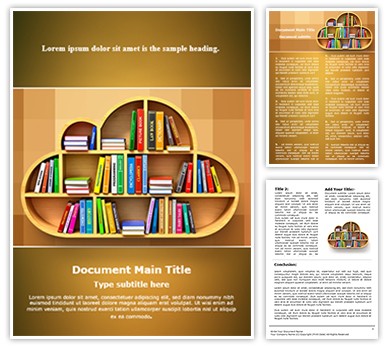 Cloud Library Editable Word Template