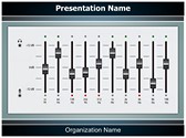 Music Equalizer Mixing Console Editable PowerPoint Template