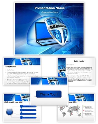 Security Shield Editable PowerPoint Template