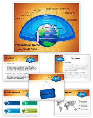 Earth Atmosphere Layers Editable PowerPoint Template