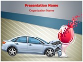 Drunk Drive Editable PowerPoint Template