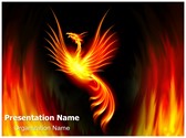 Rebirth Burning Phoenix Editable PowerPoint Template