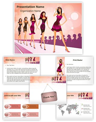 Professional Fashion Show Ramp Editable PowerPoint Template