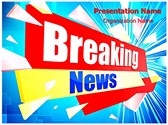 Journalism Breaking News Editable PowerPoint Template