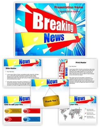 Journalism Breaking News Editable PowerPoint Template