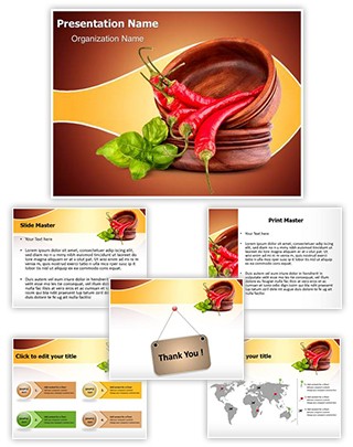 Hot Red Chili Editable PowerPoint Template