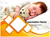 Sleeping Innocence Editable PowerPoint Template