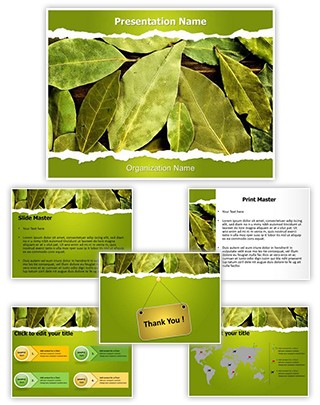 Bay Leaves Editable PowerPoint Template