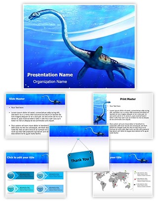 Plesiosaur Editable PowerPoint Template