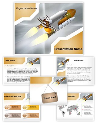 Space Shuttle Editable PowerPoint Template