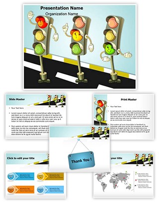 Traffic Signs Traffic Rules Editable PowerPoint Template