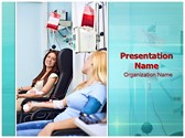 Donate Blood Transfusion Editable PowerPoint Template