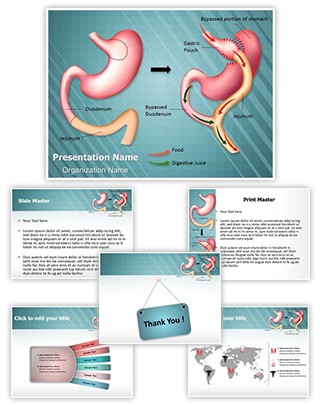 Weight Loss Roux En Y Editable PowerPoint Template