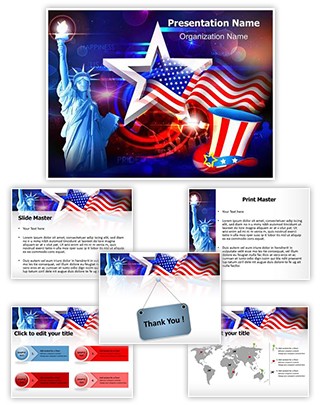 American Independence Day Editable PowerPoint Template