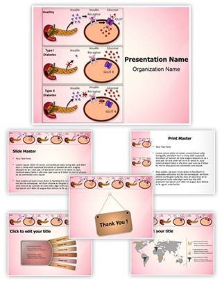 Diabetes Insulin Action Editable PowerPoint Template