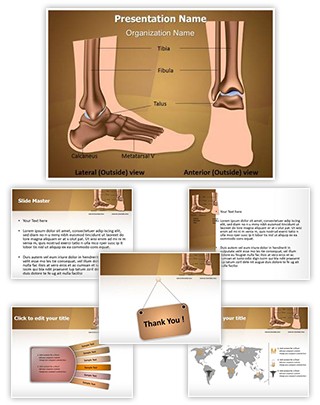 Metatarsal Ankle Joint Editable PowerPoint Template