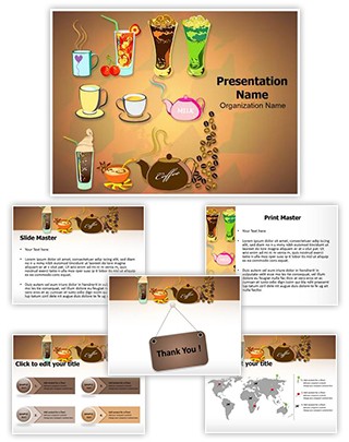 Starbucks Menu Editable PowerPoint Template