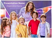 Children Preschool Teacher Editable PowerPoint Template